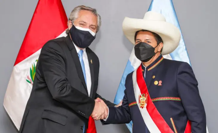Lima | Alberto Fernández mantuvo un encuentro bilateral con el flamante mandatario peruano, Pedro Castillo