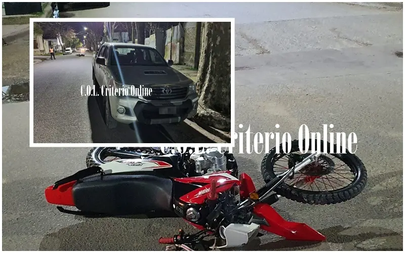 Accidente de tránsito en Mitre y Marconi de Dolores
