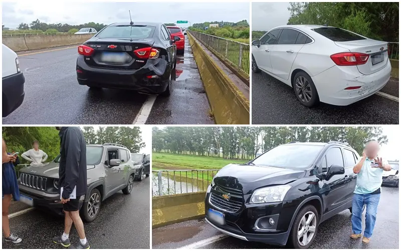 Dolores – Ruta 2 : Choque en cadena con seis autos involucrados deja solo daños materiales - Diario Criterio Online