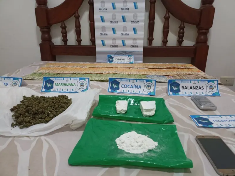 Delegación Narcotráfico Dolores desarticula banda que comercializaba cocaína y marihuana en Mar de Ajó