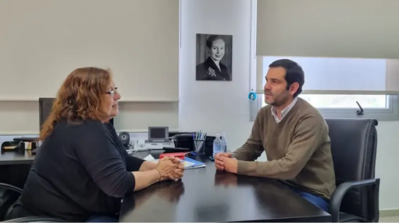 Juan Pablo García se reunió con la Jefa de Gabinete del Ministerio de Trabajo de la provincia de Buenos Aires, Cecilia Cechini