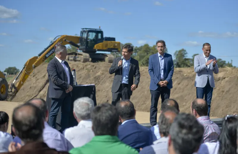 Kicillof y Katopodis dieron inicio a las obras para la autopista sobre la Ruta Nacional 3