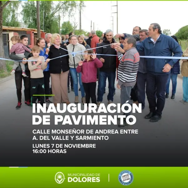 Etchevarren inaugura pavimento - Diario Criterio Online