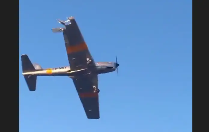Una aeronave chocó con una antena en el evento “Bragado Vuela”: cuatro heridos