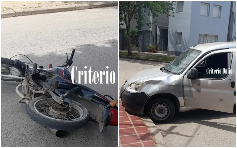 Dolores: Choque entre una camioneta y una moto con una persona trasladada al hospital