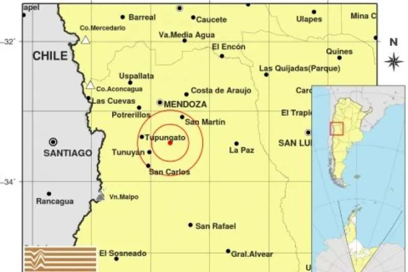 Un sismo de 5.4 grados se sintió en Mendoza sin reporte de daños ni heridos
