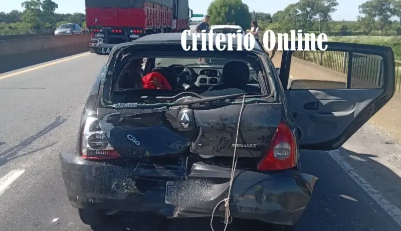 Dolores: Choque en cadena sin heridos en Autovía 2