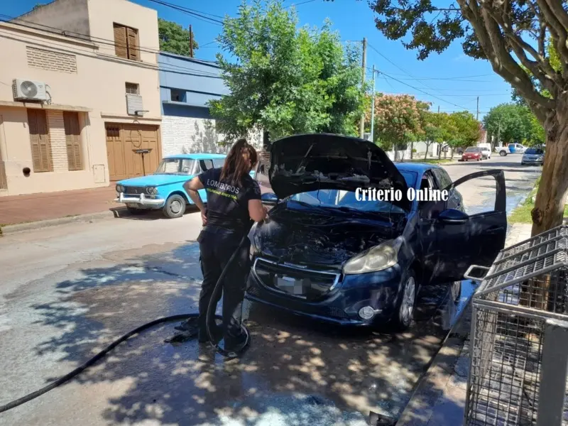 Dolores: Sofocan principio de incendio de un vehículo en la vía pública