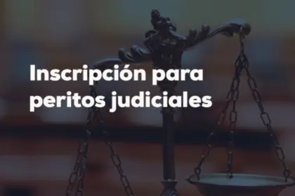 INSCRIBEN PARA PERITOS DE LA JUSTICIA