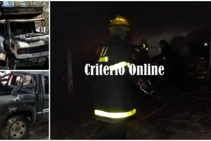 Dolores: Incendio de dos vehículos en la madrugada