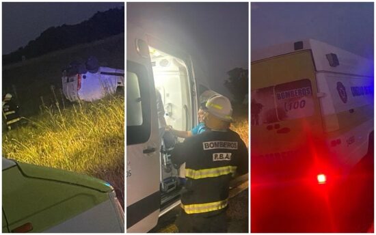 Dolores: Vuelco en Autovía 2 con un herido trasladado al Hospital