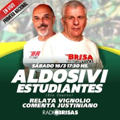 Aldosivi Vs. Estudiantes de Rio Cuarto con relato de Eduardo Vignolio