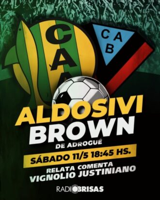 Aldosivi Vs. Brown de Adrogué con relato de Eduardo Vignolio
