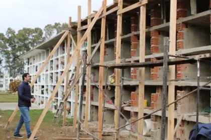 AVANZAN LAS OBRAS EN EL CEMENTERIO