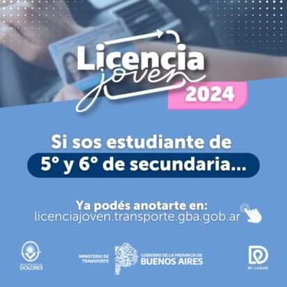 Licencia Joven en Dolores: educación vial para estudiantes secundarios