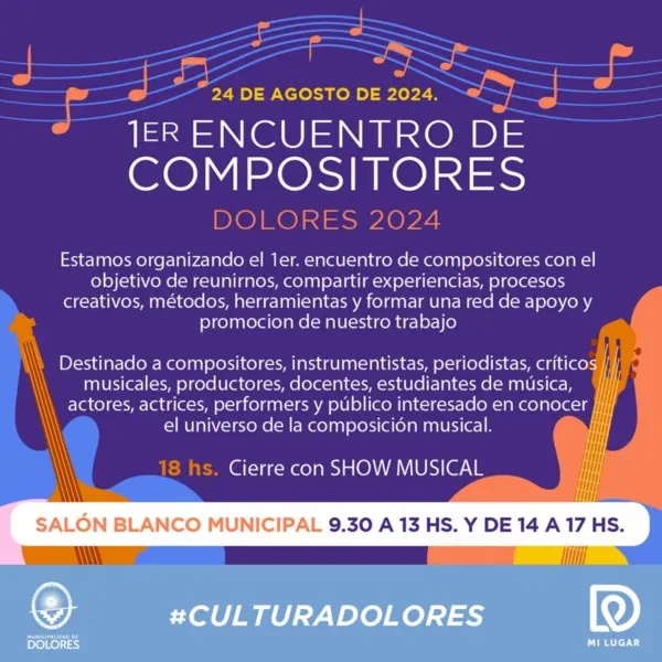 Este sábado: encuentro de Compositores en Dolores - Diario Criterio Online