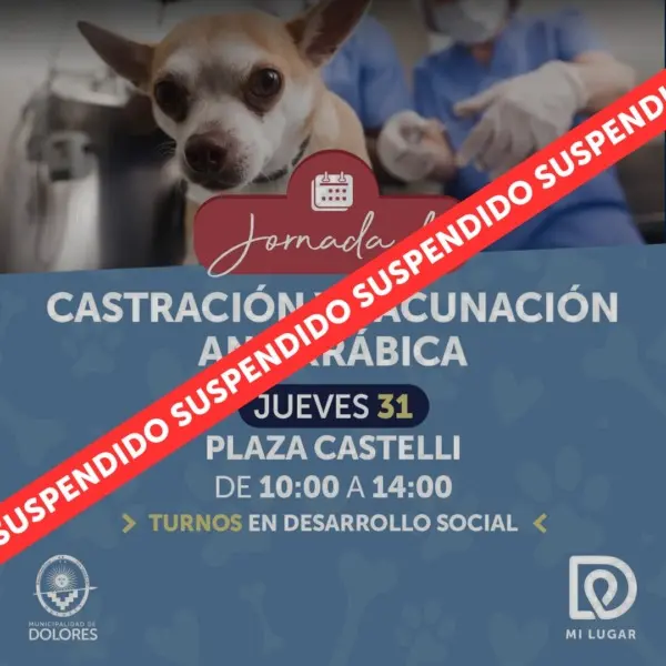 Jornada de vacunación y castraciones postergada - Diario Criterio Online