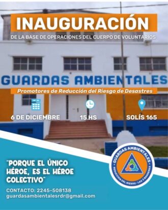 Inauguración de la Base de Operaciones del Cuerpo de Voluntarios Guardas Ambientales y Promotores de Reducción del Riesgo de Desastres