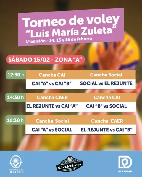 Comienza el Torneo de Voley “Luis Maria Zuleta” - Diario Criterio Online