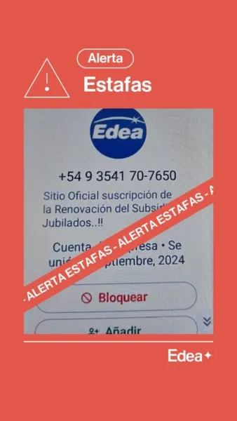 Estafas en nombre de EDEA: la empresa brinda recomendaciones para identificar el fraude y no caer en la trampa - Diario Criterio Online