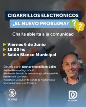CHARLA SOBRE LA PROBLEMÁTICA DE LOS CIGARRILLOS ELECTRÓNICOS