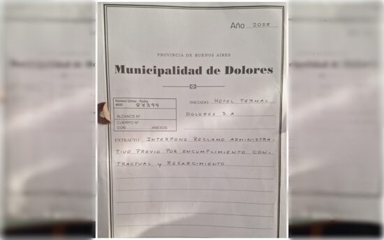 COMUNICADO – ETCHEVARREN FUE NOTIFICADO EN MAYO PARA COLABORAR CON LA DEFENSA DEL MUNICIPIO Y NUNCA RESPONDIÓ