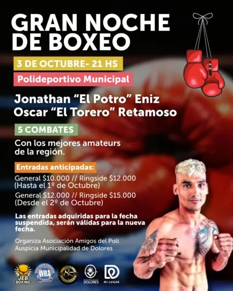 Reprogramación de fecha: “el potro” eniz disputará un título de la asociación mundial de boxeo - Diario Criterio Online
