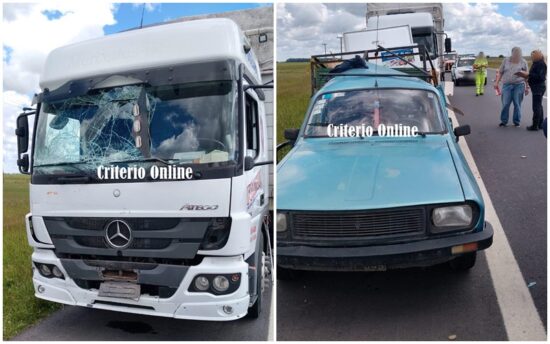 CHOQUE SIN HERIDOS EN LA AUTOVÍA 2