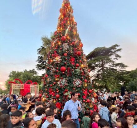 DOLORES ENCENDIÓ SU ÁRBOL Y LA CIUDAD YA RESPIRA NAVIDAD