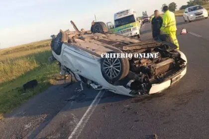 DESPISTE Y VUELCO CON TRES DOLORENSES, DOS DE ELLOS POLICÍAS