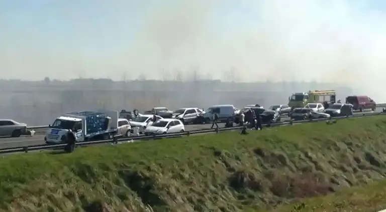 Indemnizan a una mujer por el choque múltiple causado por humo en la ruta - Diario Criterio Online