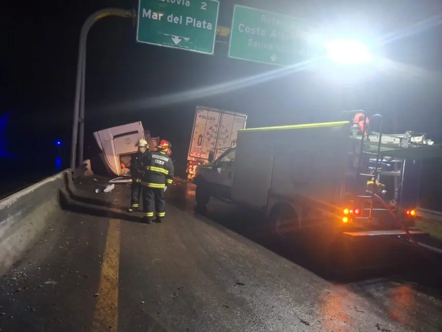 Dolores: vuelco de un camión con en Ruta 2 - Diario Criterio Online