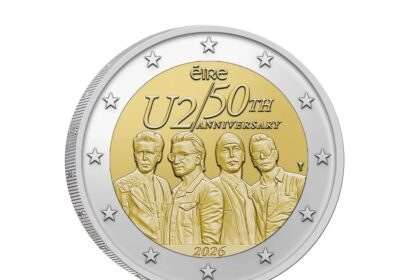 Irlanda lanzó una moneda de 2 euros para celebrar los 50 años de U2 - Diario Criterio Online