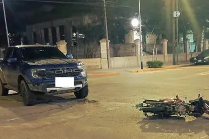 Colisión en el centro la ciudad