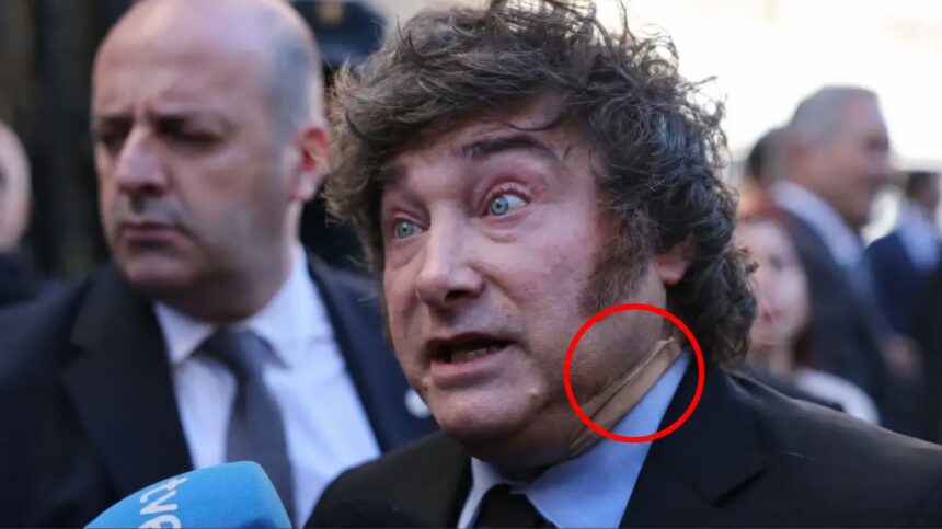 ¿qué le pasó a Milei en el cuello? la explicación del gobierno sobre el vendaje que mostró en españa - Diario Criterio Online