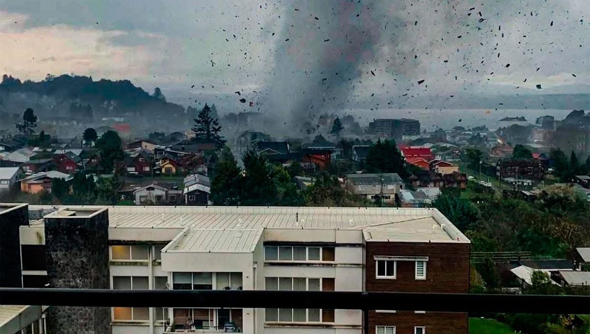 Un tornado golpeó Chile: dejó más de 70 viviendas dañadas