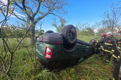 Vuelco de un automóvil en la Ruta 29: el conductor resultó ileso - Diario Criterio Online