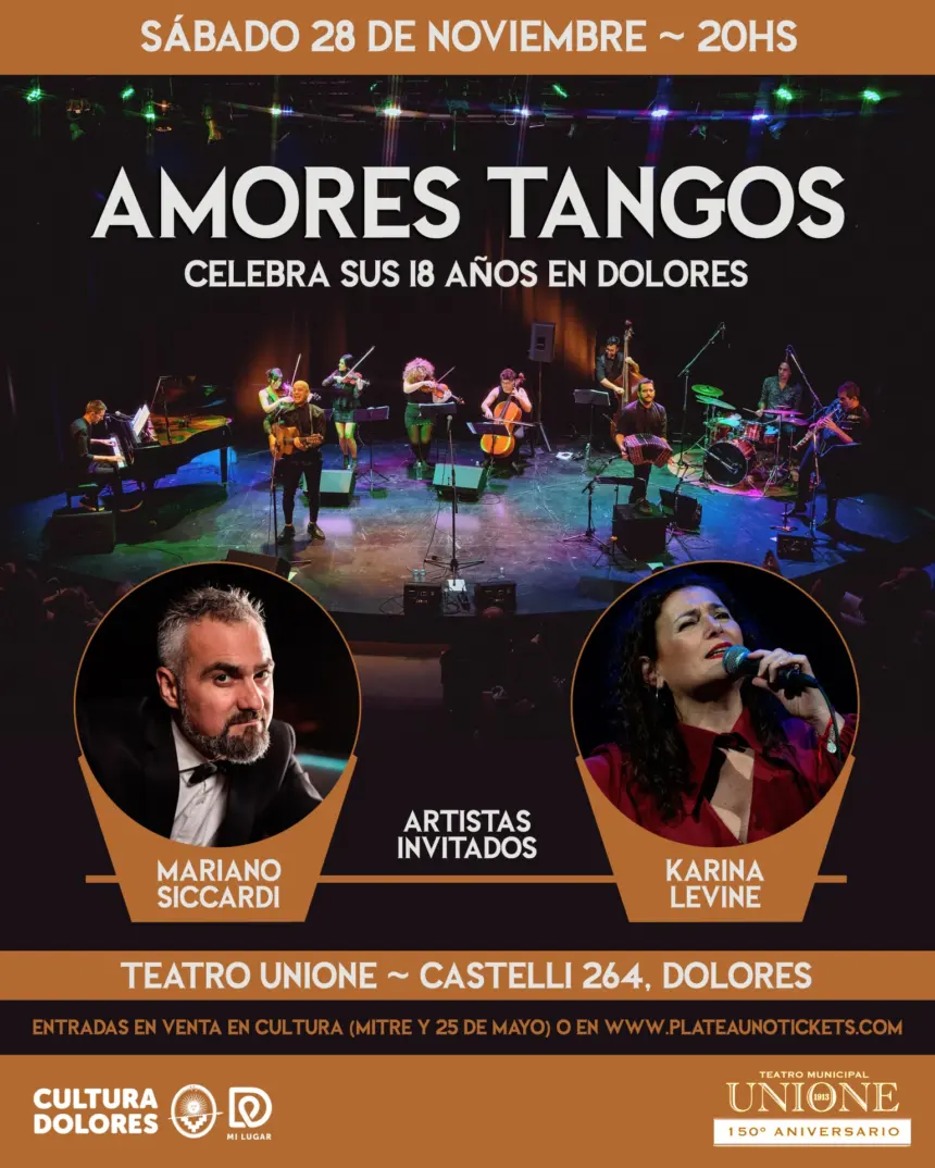 AMORES TANGOS festeja sus 18 años en Dolores - Diario Criterio Online