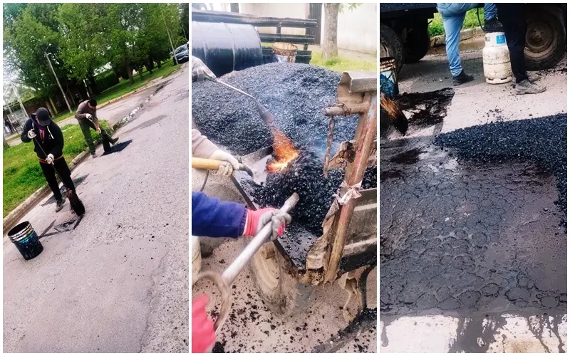 El municipio avanza con trabajos de bacheo en distintos sectores de la ciudad - Diario Criterio Online